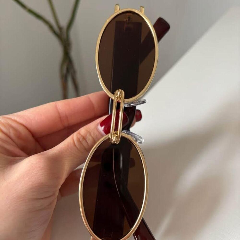 Vintage classic metal sunglasses women - Picture 2 of 3